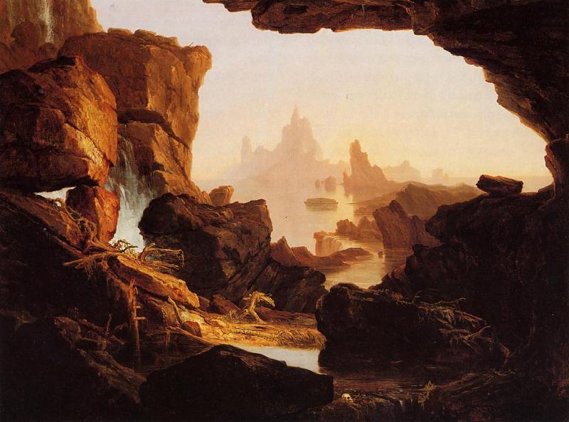 Thomas Cole Subsiding Waters of the Deluge oil painting image